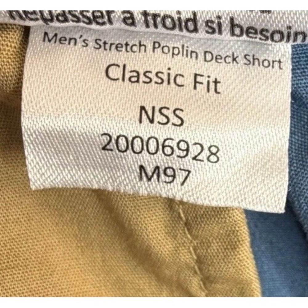 Mountain Khakis Poplin Deck Shorts Men's Sz L Blue Classic Fit Stretch Large - Picture 4 of 8